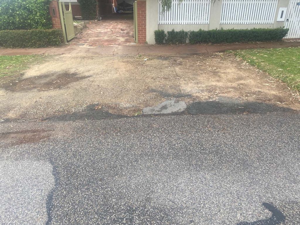 Driveway Repair in East Fremantle - Before