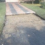 During image of a asphalt driveway crossover resheet in St James, Western Australia for a private customer.