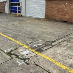 Before image of an Asphalt Patch Repair for IB Property in Kingsgrove, New South Wales