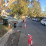 Before image of an Asphalt Reinstatement for Berlina Projects in Toongabbie, New South Wales