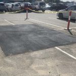 Completed asphalt patch repair in Joondalup, Western Australia for DB Complete Building Services.