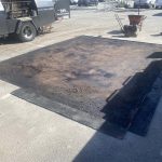 During image of an asphalt patch repair in Joondalup, Western Australia for DB Complete Building Services.