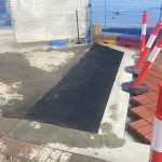 Completed asphalt patch repair in South Perth, Western Australia for Hugh & Co Contracting.