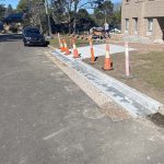 Before image of an Asphalt Crossover Edge Repair for Newborn Concrete in Forestville, New South Wales